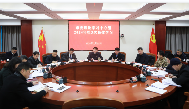 沅江市委理论学习中心组开展2024年第3次集体学习