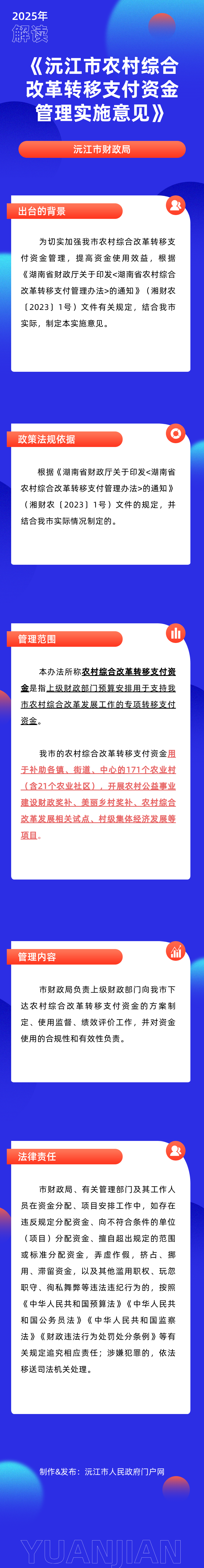 【图文】沅江市财政局解读《沅江市农村综合改革转移支付资金管理实施意见》